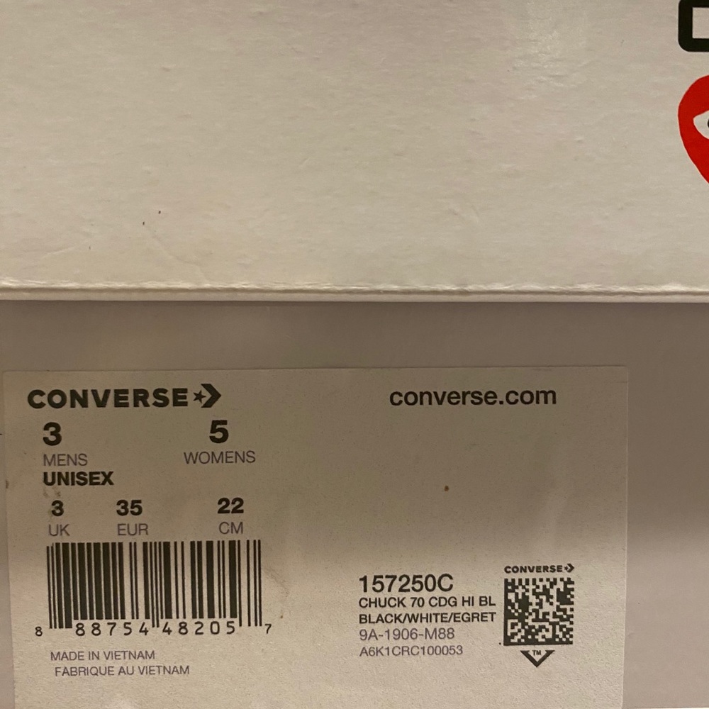 Black and white polkadot CDG - Picture 4 of 4